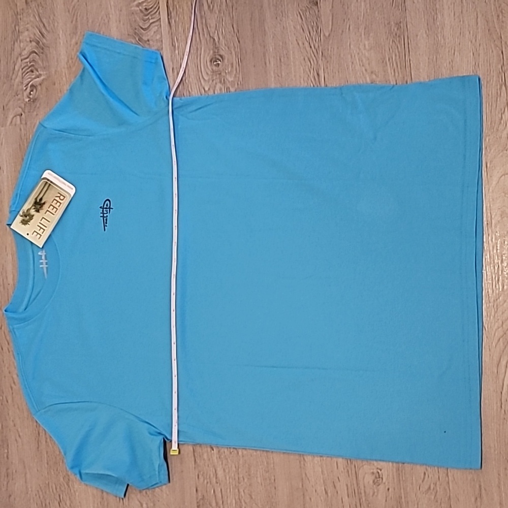 Men's  Short Sleeve T-Shirt Size Large Reel Life - Picture 6 of 8